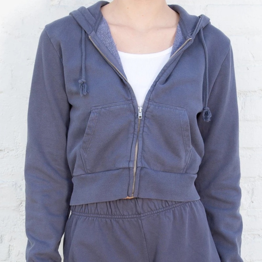 Cropped Zip-up hoodie Jacket